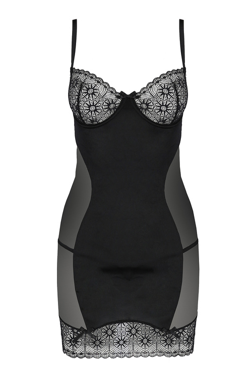 Nocna komplet koszulka + stringi Hanan chemise black