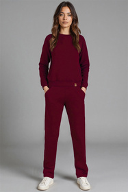 Komplet bluza+spodnie Vivisence 9205kmpl bordowy