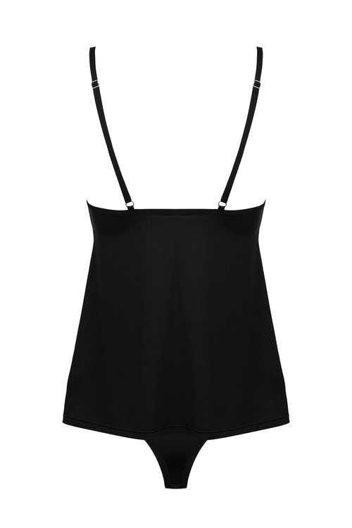 Nocna komplet top + figi Obsessive Bella Rou 2-pcs set czarny