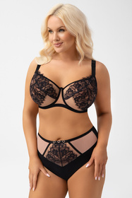 Gorsenia F001 Lexi figi wysokie komfortowe czarny