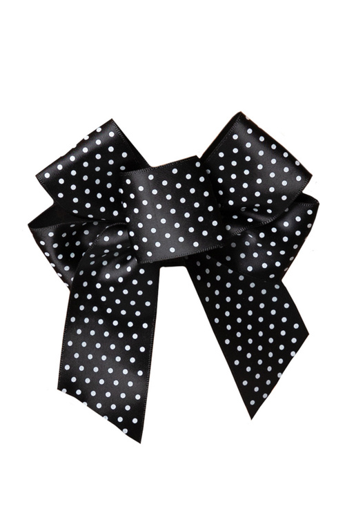 Akcesoria do biustonosza zapięcie Julimex BA-19 kokarda na zapięcie 3-rzędowa polka-dot