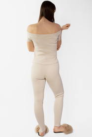 Komplet legginsy + bluzka Dkaren Bayo-Kpl beż
