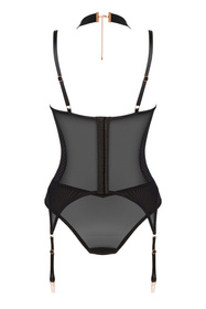 Obsessive Brasica corset Gorset sexy, czarny