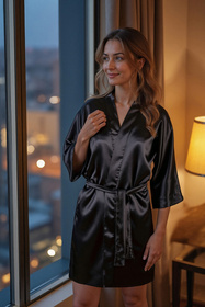 Szlafrok Vivisence 5033 czarny