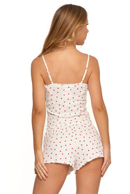 Moraj PDD3100-002 piżama top na ramiączkach i szorty white