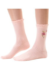 Skarpety za kostkę Steven 017 Planeta Ziemia różowy 037