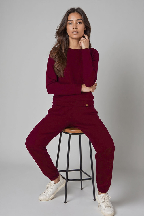 Spodnie dres Vivisence 9104 bordowy