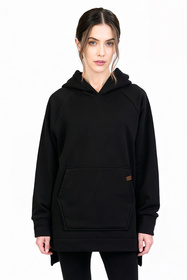 Vivisence 9006 bluza z kapturem, miękka bawełna czarny