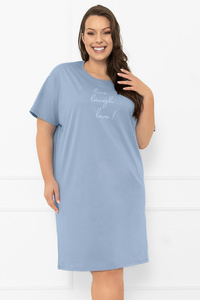 Nocna koszula Italian Fashion Ksara kr.r. stalowy
