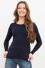 Koszulka z długim rękawem Italian Fashion Ibiza dł.r. granat