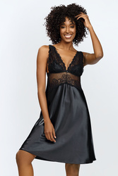 Nocna koszulka Dkaren Neema czarny