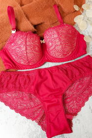 Lupo 3115 Biustonosz do karmienia, czerwony