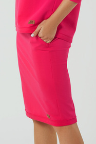 Spódnica Italian Fashion Stella midi fuksja