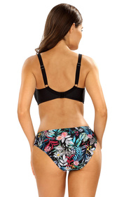 Lorin L2526/3 bikini na fiszbinach z klasycznymi figami czarny/wzór