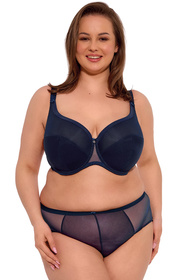 Biustonosz półusztywniany Gaia 1058M Sonia Maxi granatowy