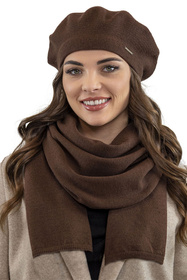 Vivisence 7005 Nakrycie głowy beret, brązowy
