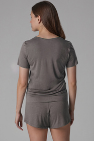 Komplet koszulka + szorty Vivisence 2042 szary