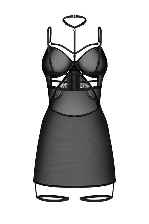 Nocna koszulka Obsessive Arrowel chemise black