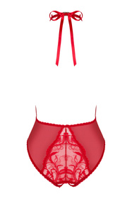 Obsessive Dagmarie teddy Body sexy, czerwony