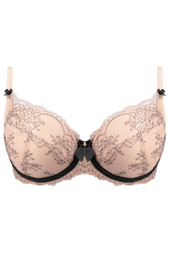 Unikat Atina biustonosz usztywniany stabilne podtrzymanie beż-czarny