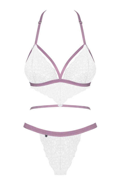 Obsessive Lilyanne teddy Body sexy, biały