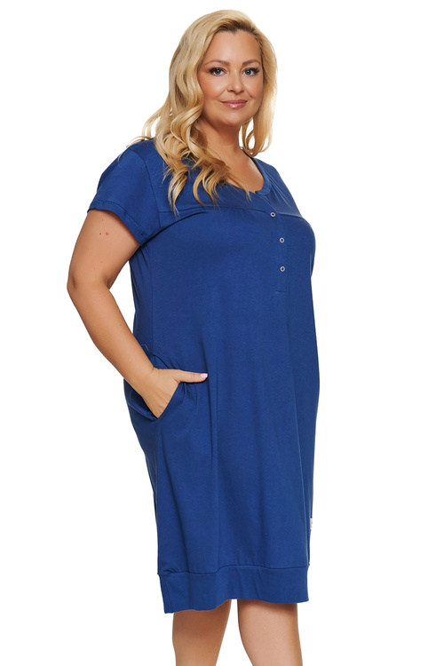 Doctor Nap TCB.4348 Nocna koszula, indigo blue