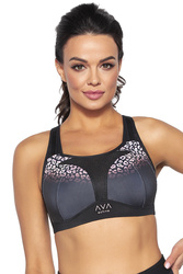 Biustonosz sportowy Ava Carri black