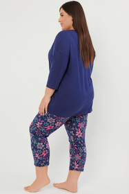 Piżama Italian Fashion Folk r.3/4 sp.7/8 granat/druk