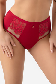 Gorsenia B024 Desire brazyliany wysokie z koronką, czerwony