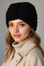 Czapka Vivisence 70114 czarny