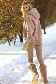 Komplet legginsy + bluza Dkaren Oseye-Kpl cappuccino