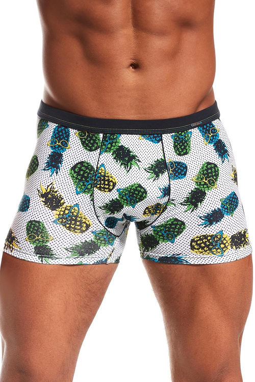 Cornette Tattoo Pineapple Majtki bokserki, granat-biel
