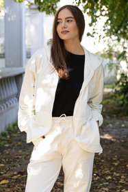 Komplet bluza+spodnie Dkaren DK-K-B1 ecru