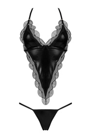 Beauty Night Angie set BN6709 Nocna komplet biustonosz + stringi, black