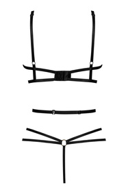 Beauty Night Elaris teddy body z koronką i paseczkami black