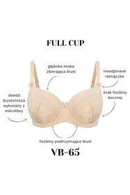 Biustonosz usztywniany Vena VB-65 beżowy