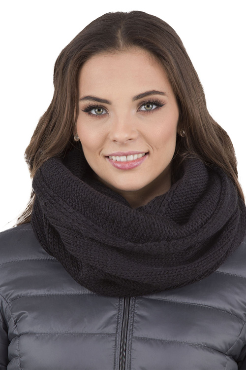 Komplet czapka+komin+rękawiczki Vivisence 7014 Kmpl+R czarny
