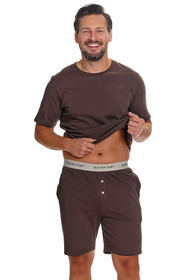 Doctor Nap PMB.4332 piżama męska bawełniana brownie