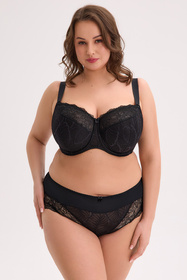 Biustonosz półusztywniany Gaia 594M Sandy Maxi czarny 3