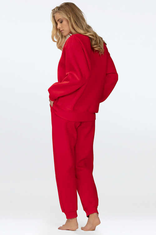 Komplet bluza+spodnie Dkaren Rehema-Kpl czerwony