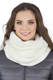 Komplet czapka+komin+rękawiczki Vivisence 7014 Kmpl+R ecru