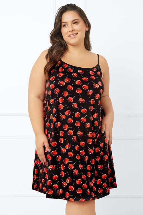Nocna koszulka Italian Fashion Cherry ws.r. druk/czarny