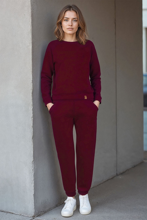 Spodnie dres Vivisence 9104 bordowy