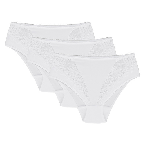 Wol-Bar Eco-Ga 3-pak Majtki figi, biały