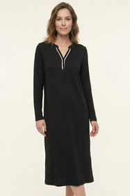 Vivisence 2062 koszula nocna rozpinana czarny