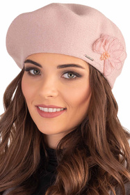 Vivisence 7036 Nakrycie głowy beret, różowy