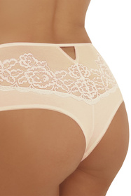 Emili Arina stringi modelujące z koronkowym pasem beżowy