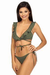 Lorin L1141/2 kostium dwuczęściowy regulowane ramiączka khaki