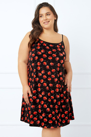 Nocna koszulka Italian Fashion Cherry ws.r. druk/czarny