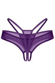 Stringi otwarte Obsessive Vivres crotchless thong violet